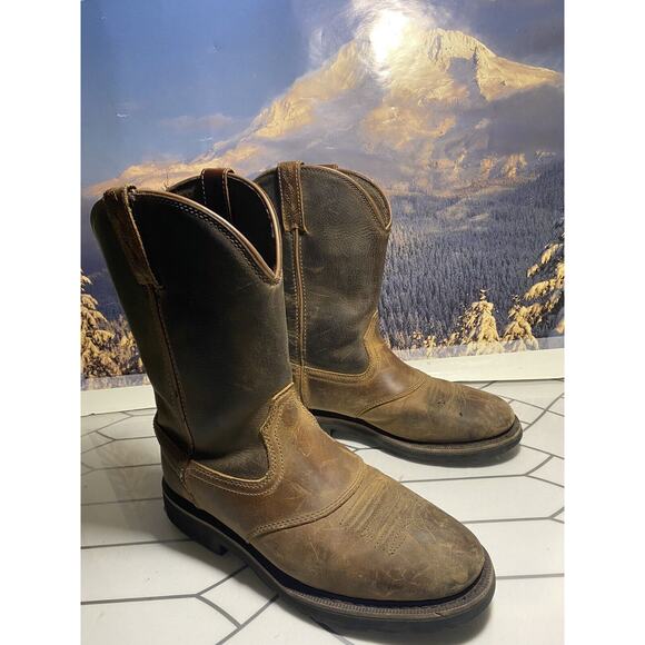 Cabela\'s Pinedale Brown Rounded Toe Western Work Boots Mens Size 10.5 EE main image 7
